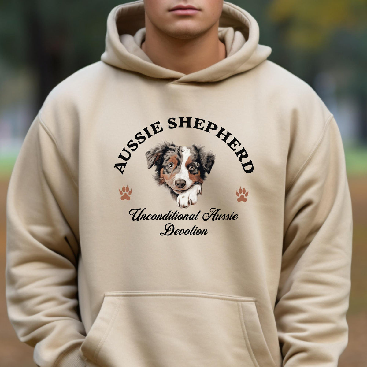 Australian Shepherd Unisex Hoodie  Versatile Beauty, Unconditional Aussie Devotion for Dog Enthusiasts