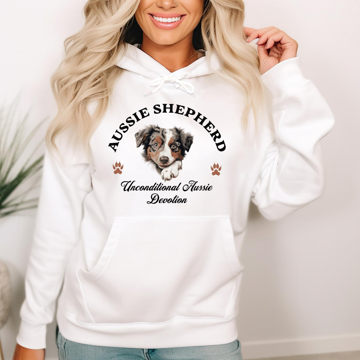 Australian Shepherd Unisex Hoodie  Versatile Beauty, Unconditional Aussie Devotion for Dog Enthusiasts