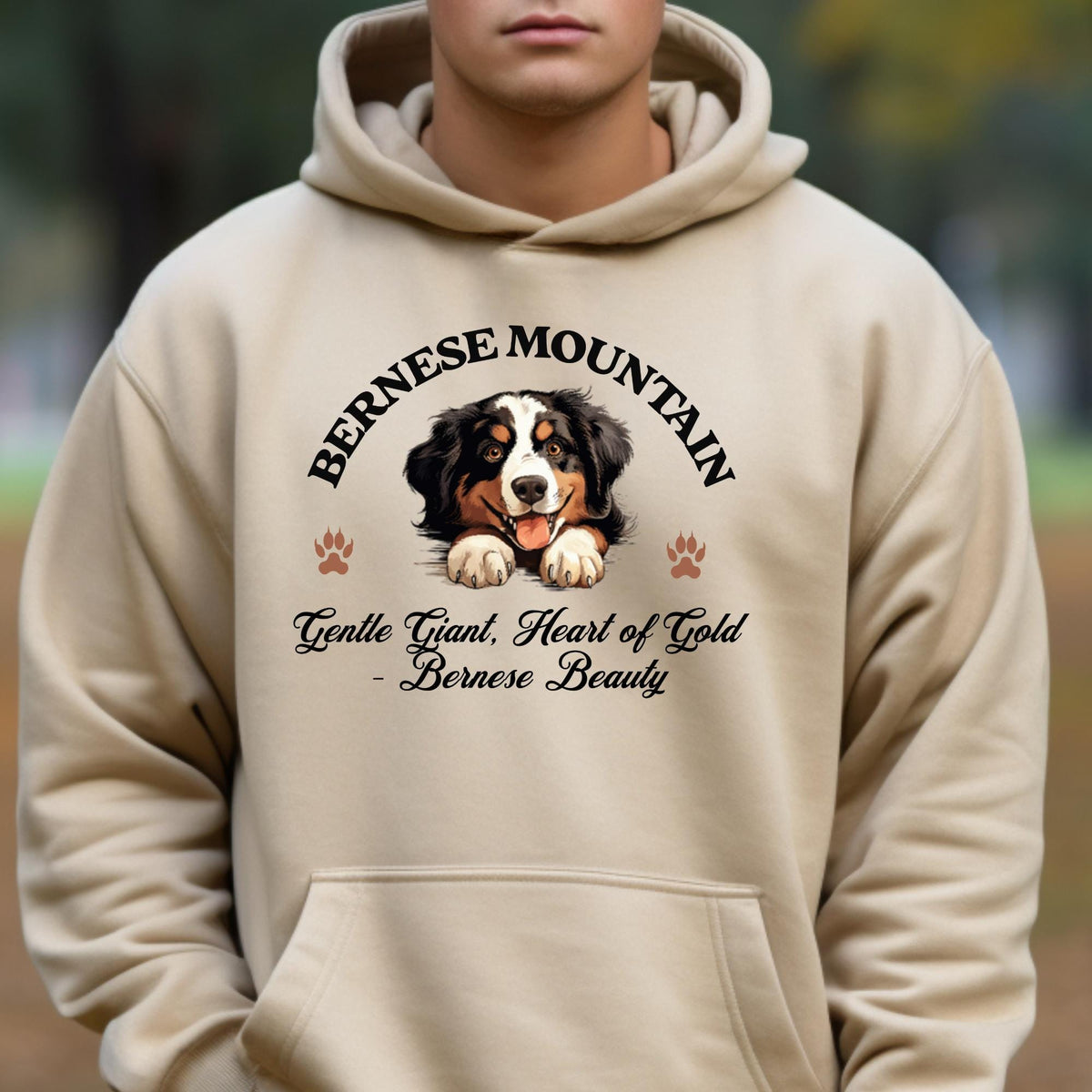 Bernese Mountain Dog Unisex Hoodie  Gentle Giant, Heart of Gold, Bernese Beauty for Dog Lovers