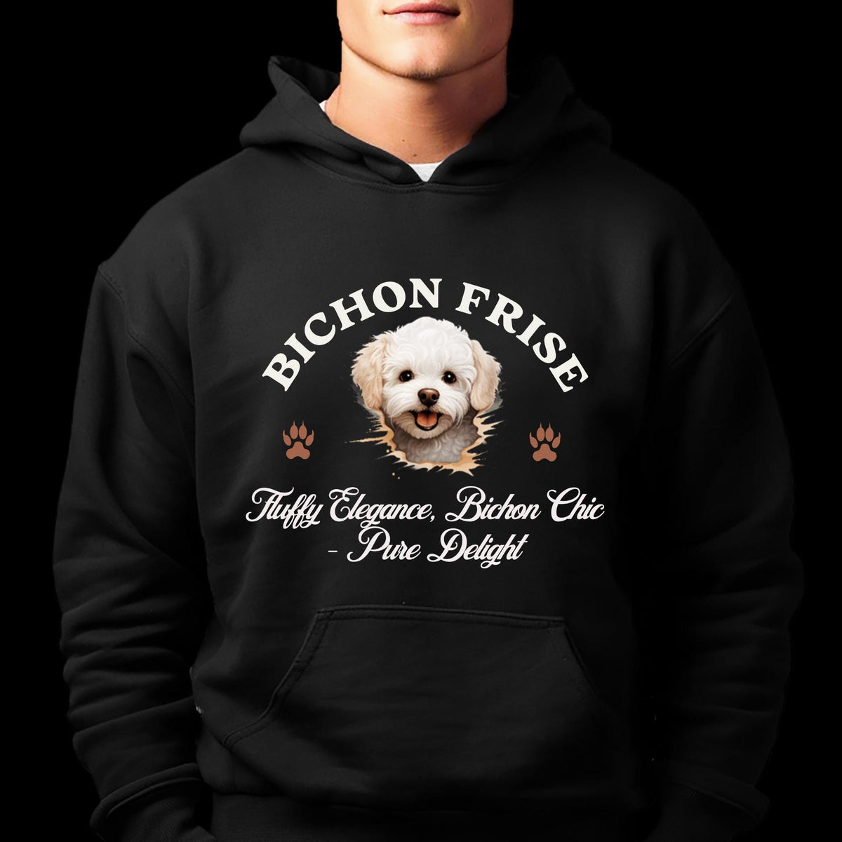 Bichon Frise Unisex Hoodie  Fluffy Elegance Meets Everyday Comfort, Dog Lover Apparel for Cozy Style and Chic Charm
