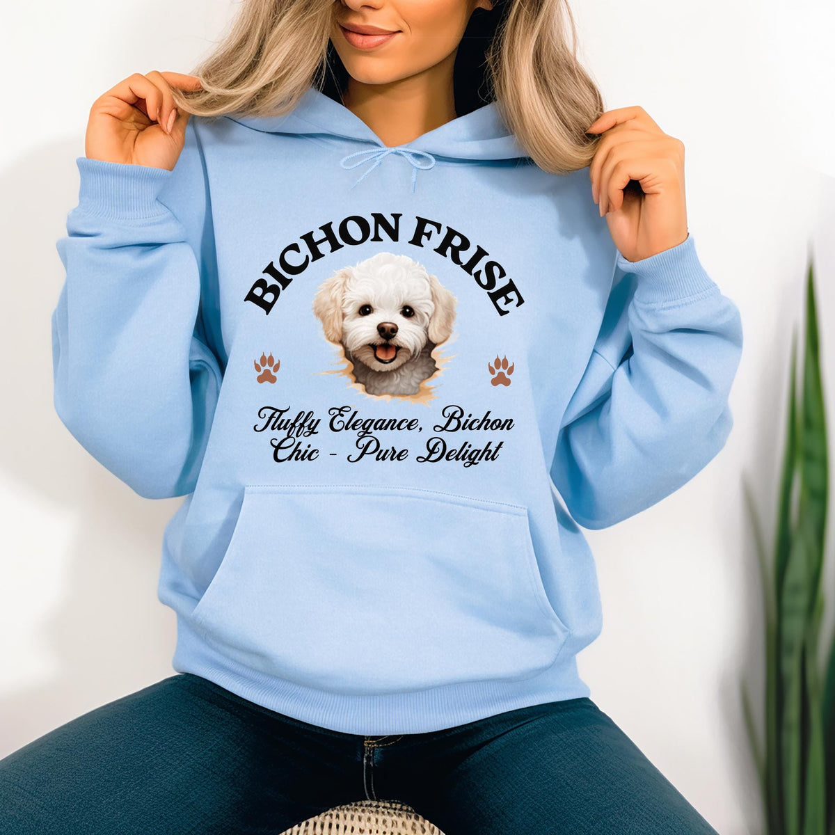 Bichon Frise Unisex Hoodie  Fluffy Elegance Meets Everyday Comfort, Dog Lover Apparel for Cozy Style and Chic Charm