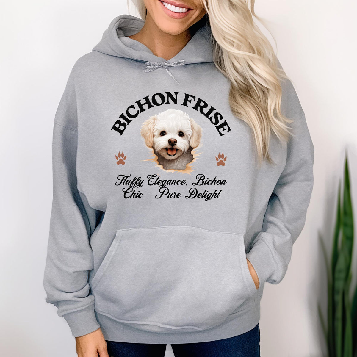 Bichon Frise Unisex Hoodie  Fluffy Elegance Meets Everyday Comfort, Dog Lover Apparel for Cozy Style and Chic Charm