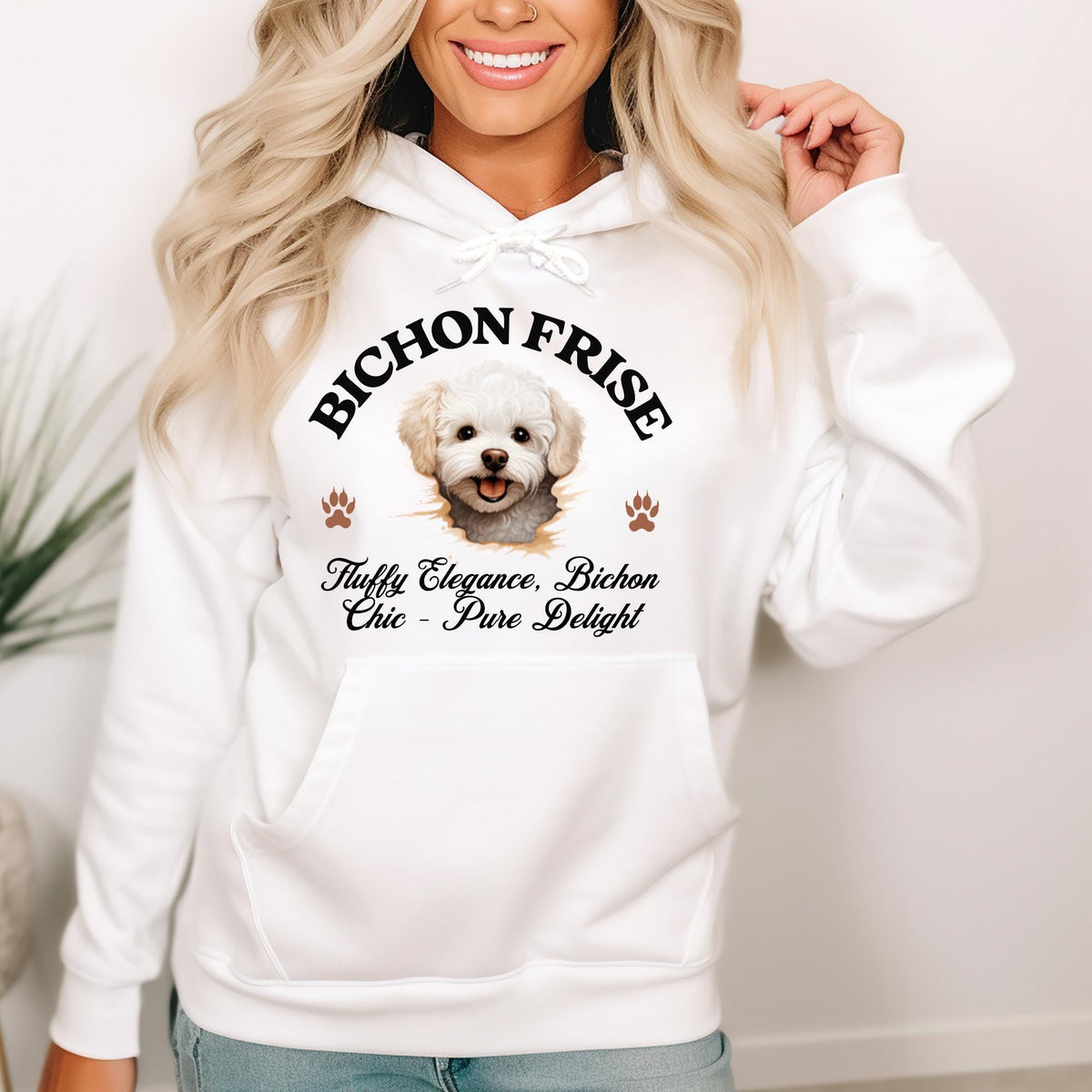 Bichon Frise Unisex Hoodie  Fluffy Elegance Meets Everyday Comfort, Dog Lover Apparel for Cozy Style and Chic Charm