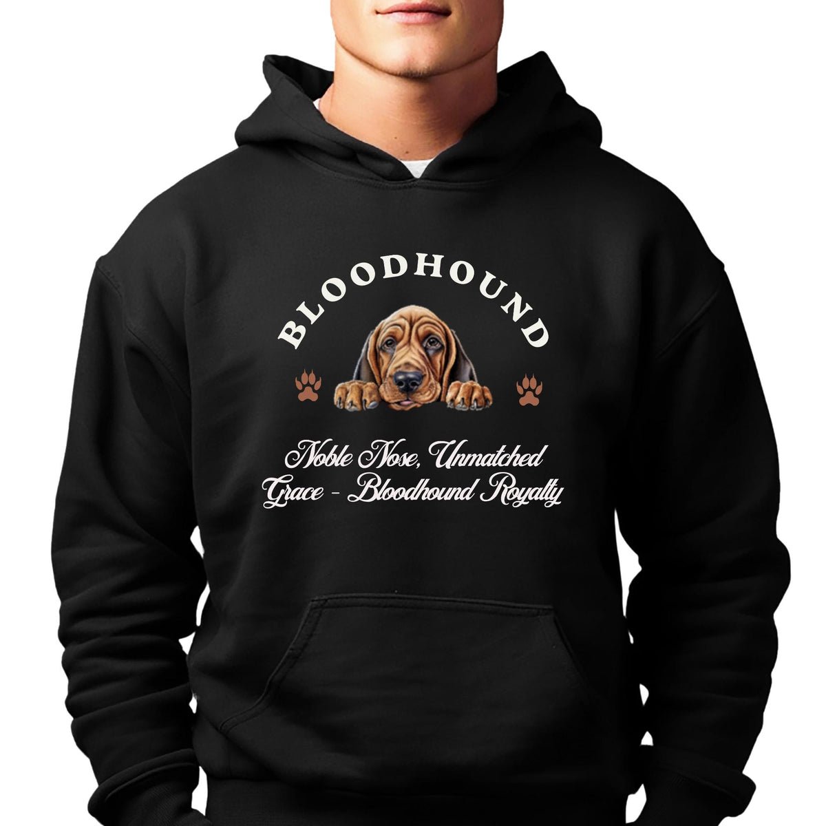 Bloodhound Unisex Hoodie  Noble Style for Dog Lovers, Celebrate Bloodhound Royalty with Unmatched Grace and Cozy Comfort