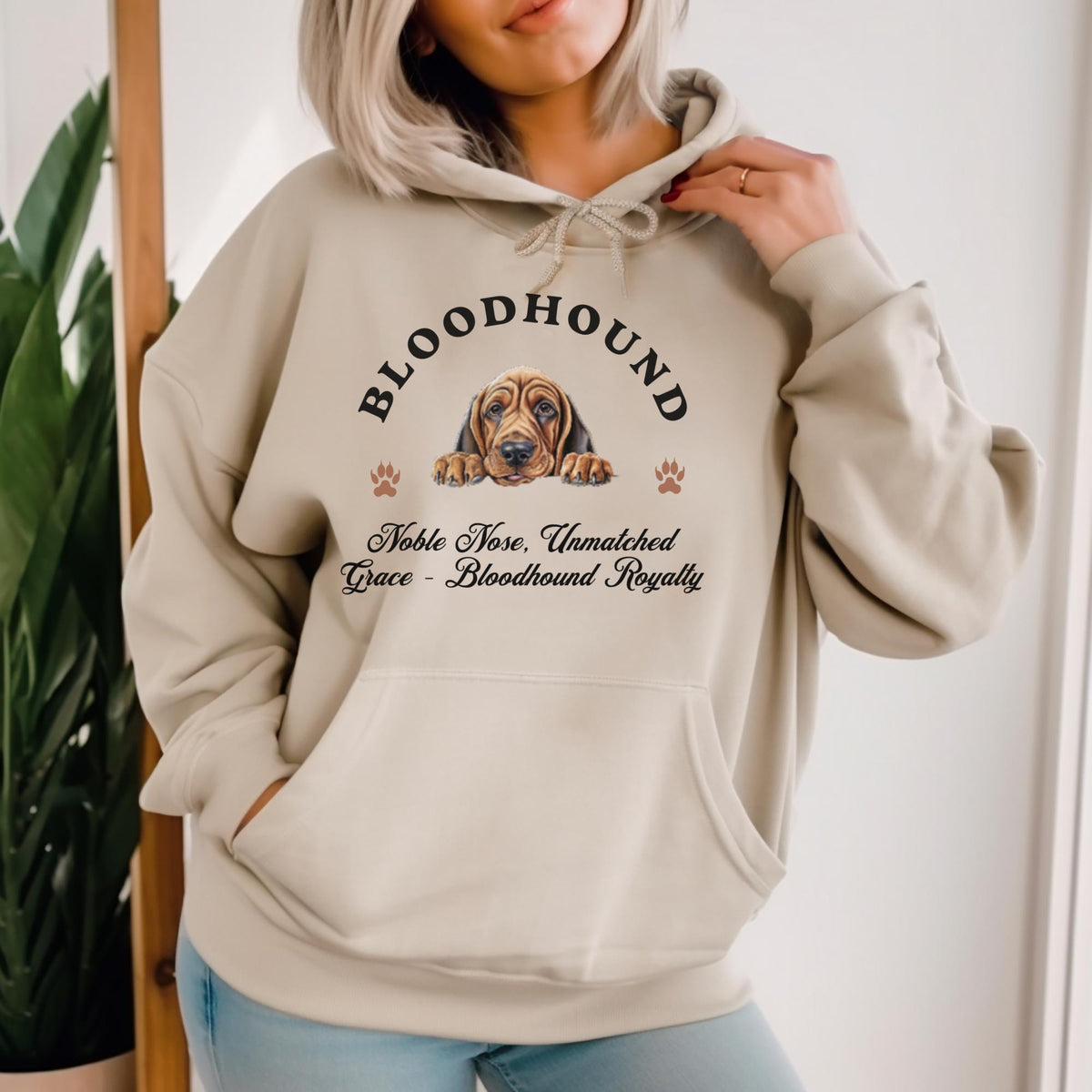 Bloodhound Unisex Hoodie  Noble Style for Dog Lovers, Celebrate Bloodhound Royalty with Unmatched Grace and Cozy Comfort