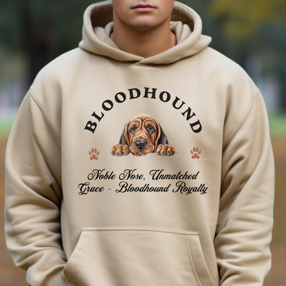 Bloodhound Unisex Hoodie  Noble Style for Dog Lovers, Celebrate Bloodhound Royalty with Unmatched Grace and Cozy Comfort