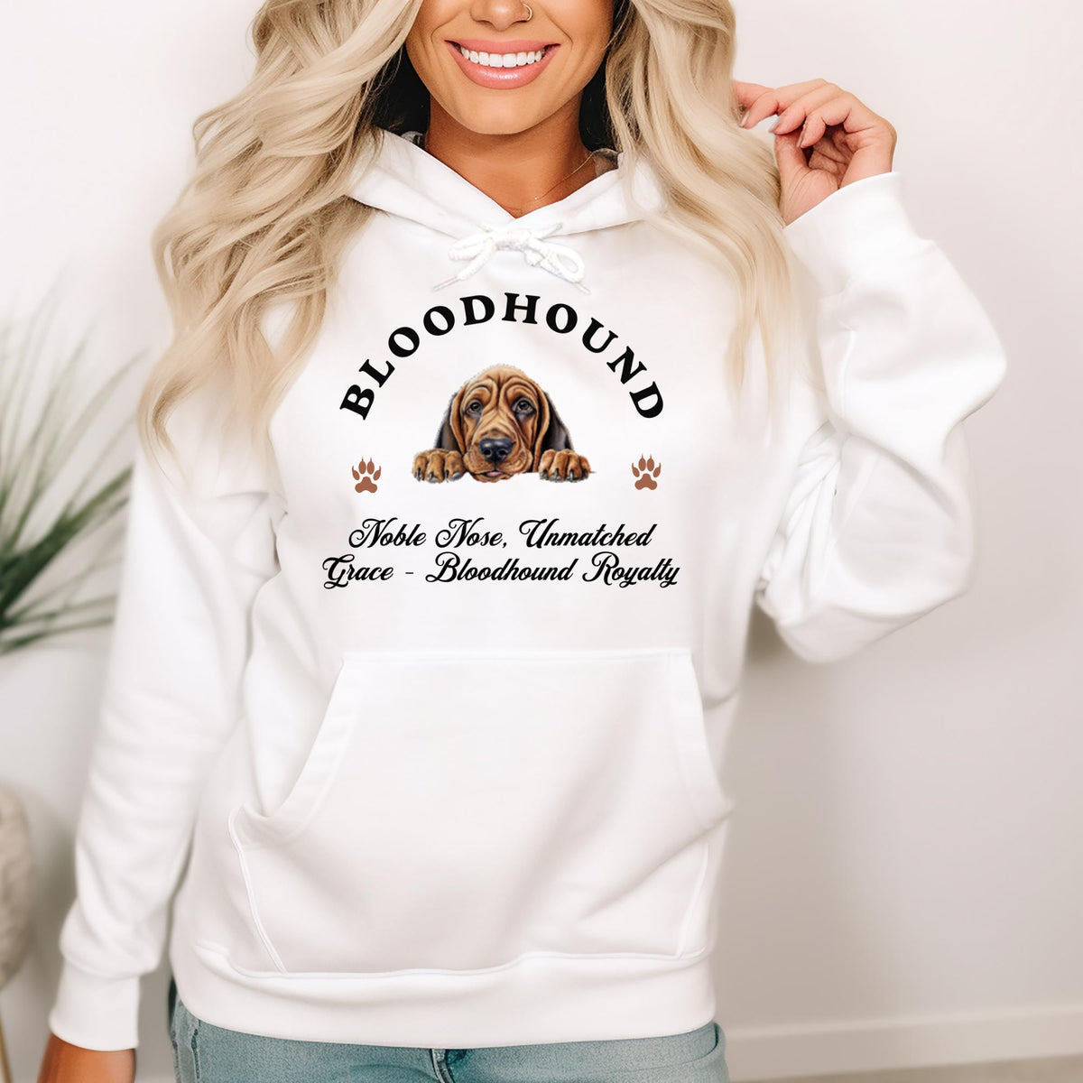 Bloodhound Unisex Hoodie  Noble Style for Dog Lovers, Celebrate Bloodhound Royalty with Unmatched Grace and Cozy Comfort