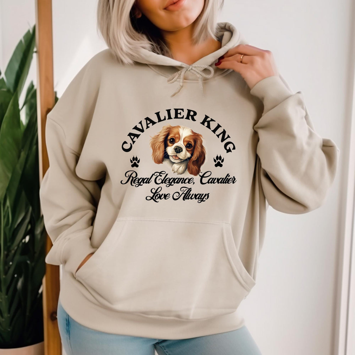 Cavalier King Charles Spaniel Unisex Hoodie  Regal Elegance Meets Everyday Comfort, Celebrate Cavalier Love Always