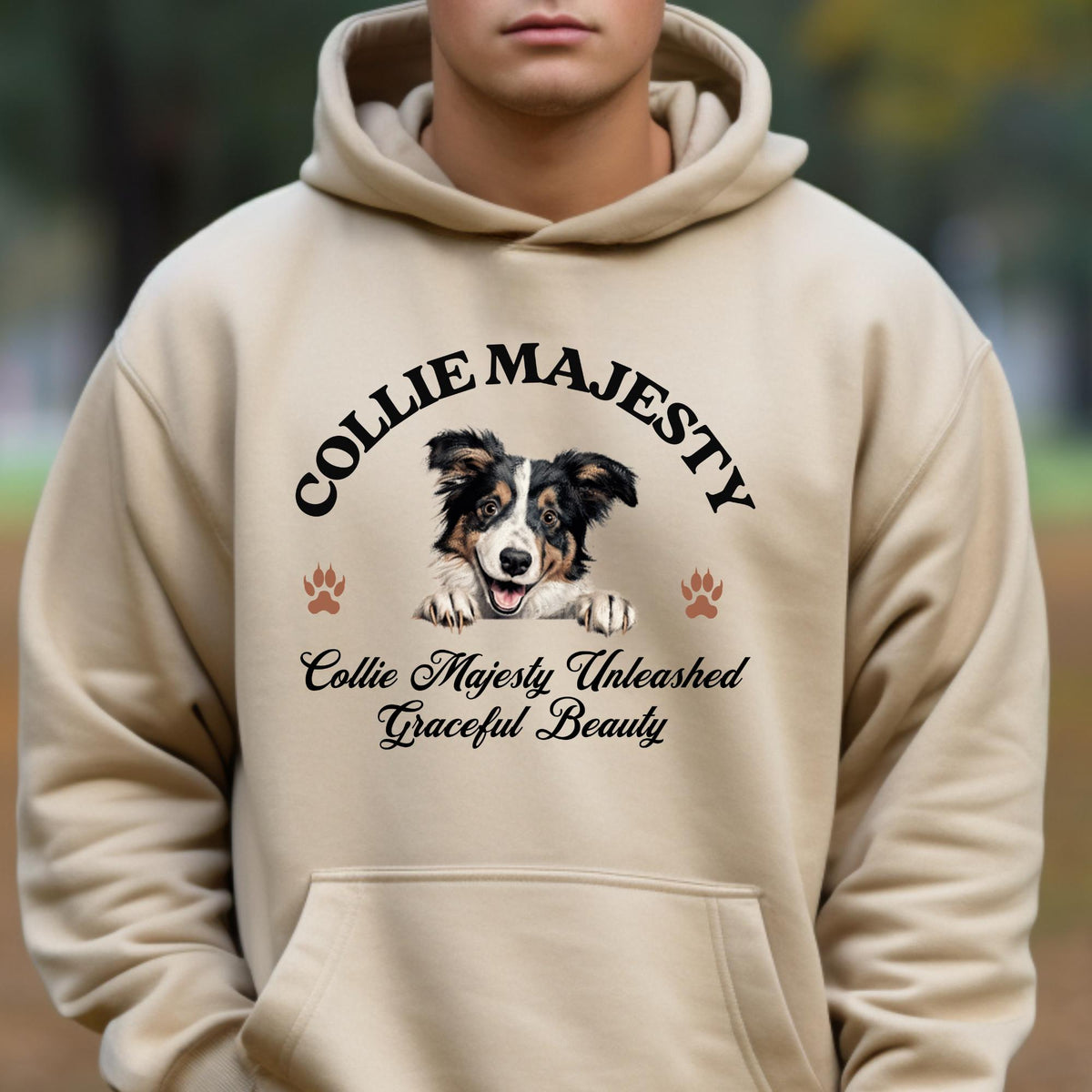 Collie Majesty Hoodie - Unleash Graceful Beauty with Style, Comfort, and a Touch of Dog Lover Pride