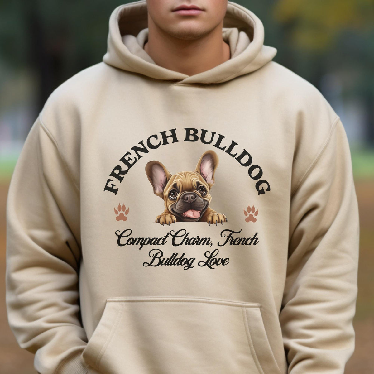 French Bulldog Unisex Hoodie  Compact Charm, Cozy Comfort for French Bulldog Love