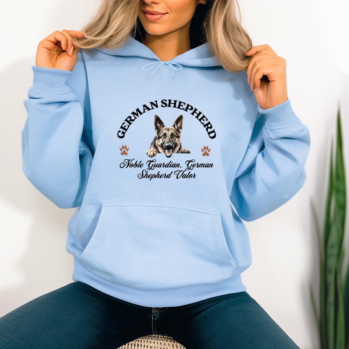 German Shepherd Unisex Hoodie  Noble Guardian, Bold Comfort for German Shepherd Valor