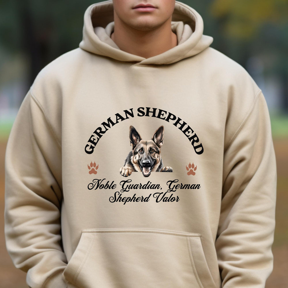German Shepherd Unisex Hoodie  Noble Guardian, Bold Comfort for German Shepherd Valor