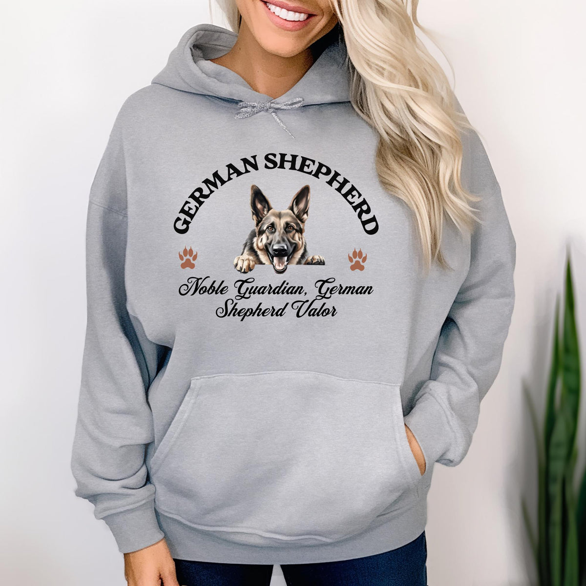 German Shepherd Unisex Hoodie  Noble Guardian, Bold Comfort for German Shepherd Valor