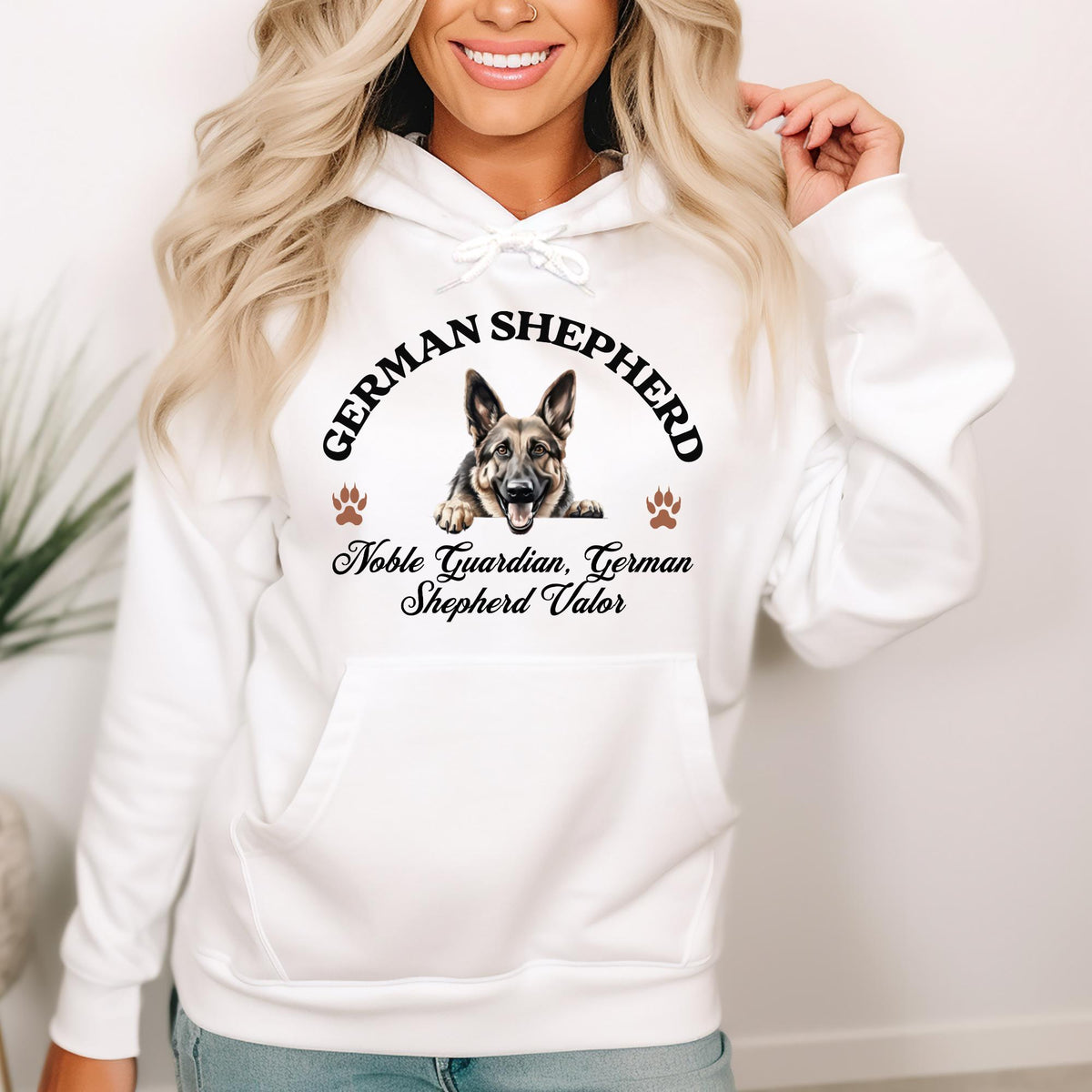 German Shepherd Unisex Hoodie  Noble Guardian, Bold Comfort for German Shepherd Valor