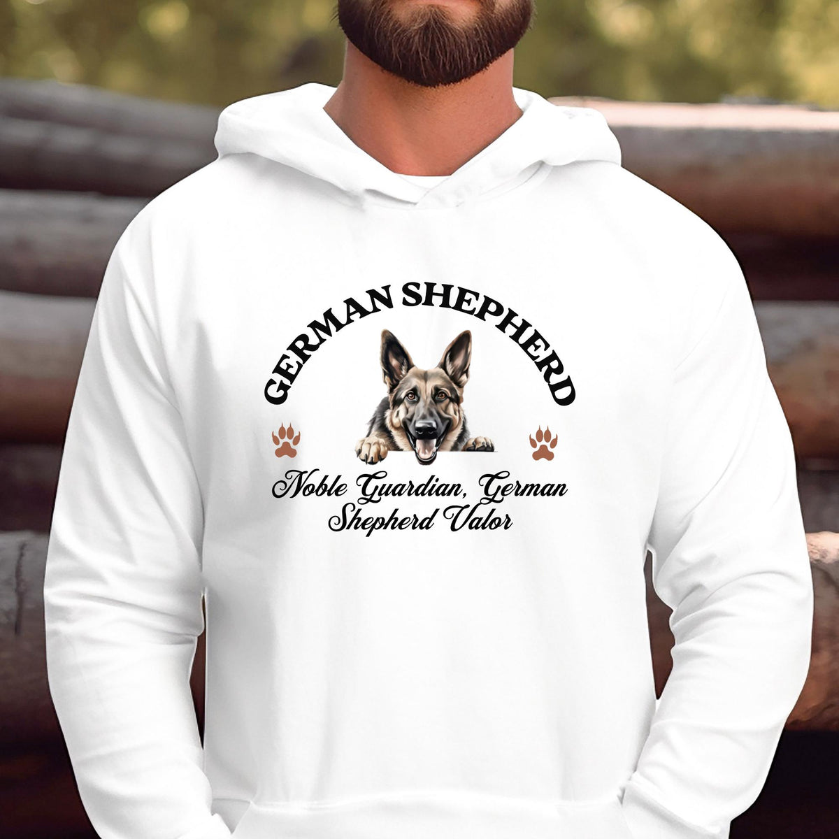 German Shepherd Unisex Hoodie  Noble Guardian, Bold Comfort for German Shepherd Valor