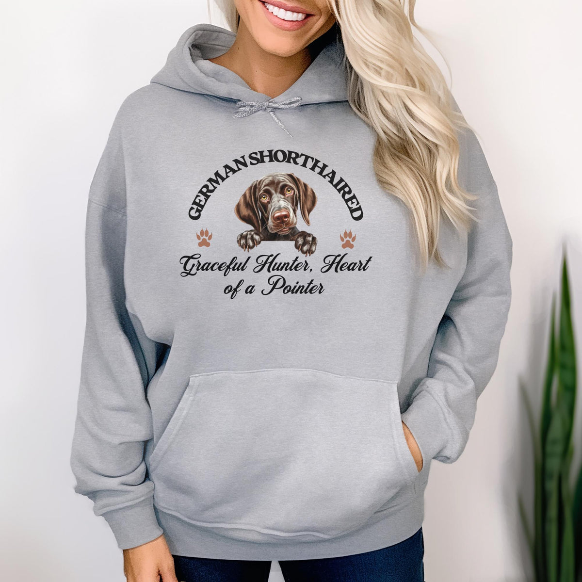 German Shorthaired Unisex Hoodie  Graceful Hunter, Pointer-Inspired Comfort and Style
