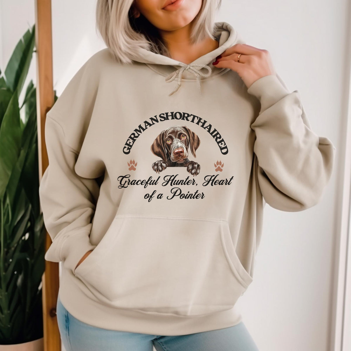 German Shorthaired Unisex Hoodie  Graceful Hunter, Pointer-Inspired Comfort and Style