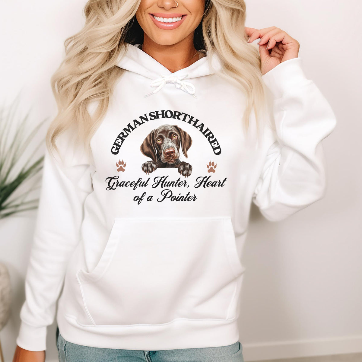 German Shorthaired Unisex Hoodie  Graceful Hunter, Pointer-Inspired Comfort and Style
