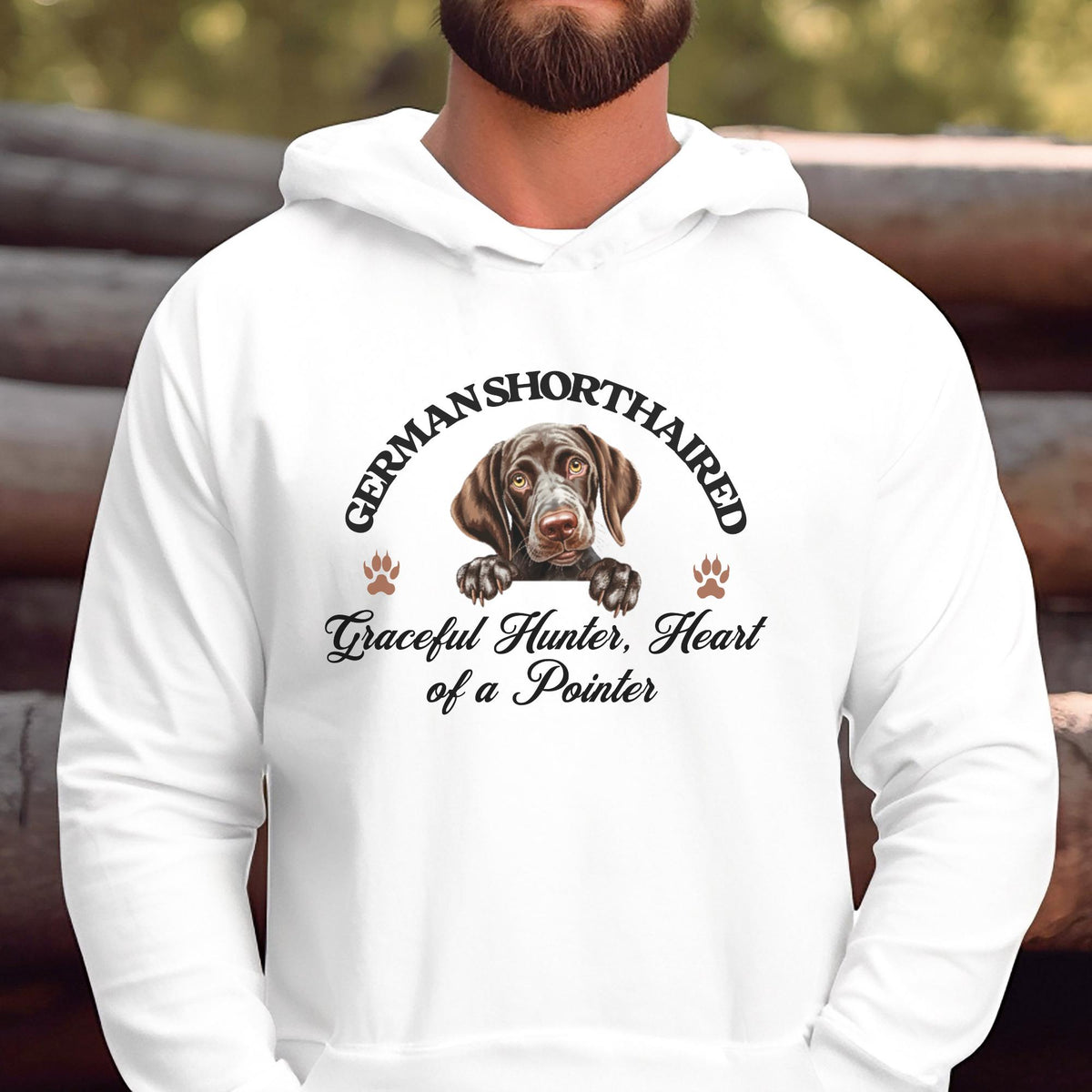 German Shorthaired Unisex Hoodie  Graceful Hunter, Pointer-Inspired Comfort and Style