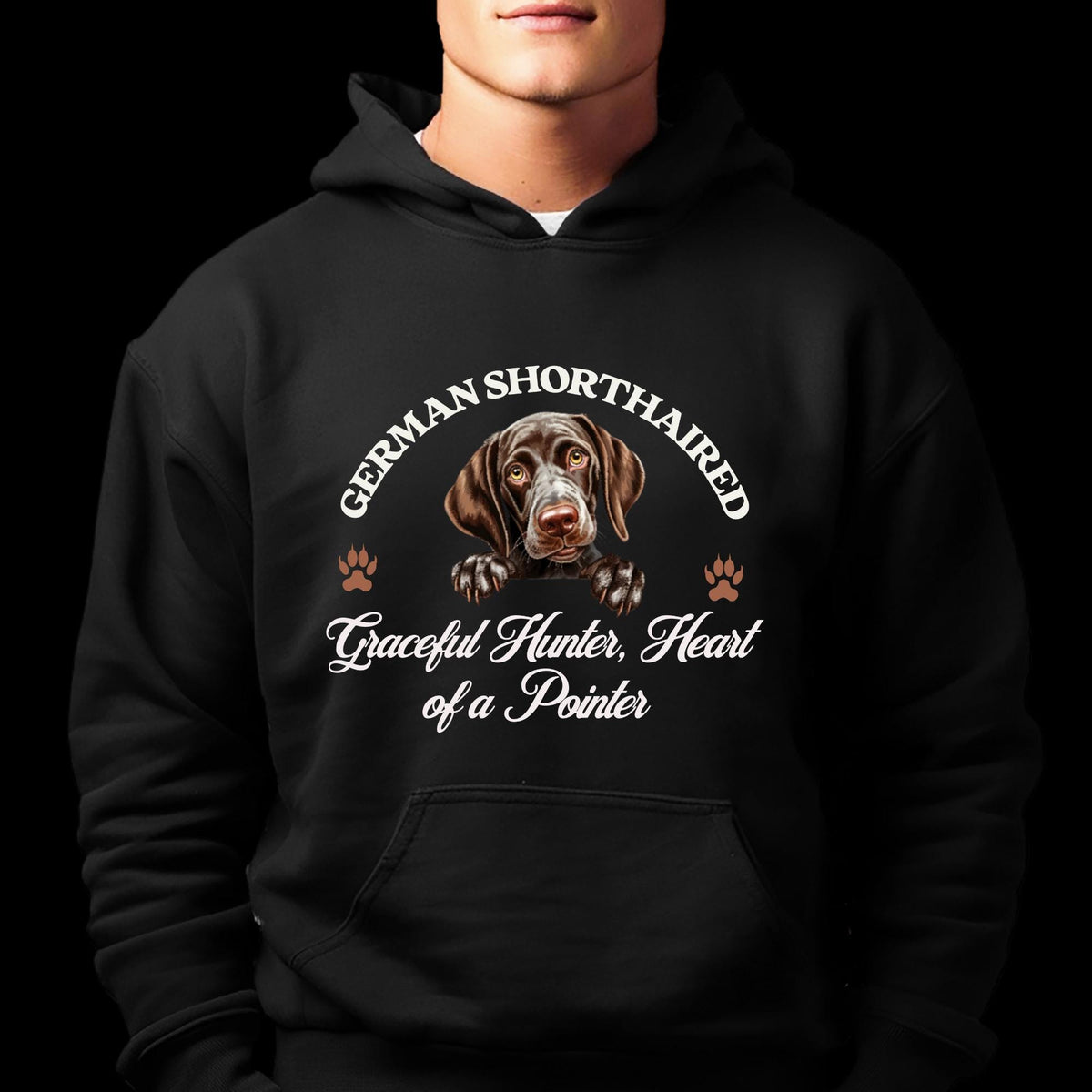 German Shorthaired Unisex Hoodie  Graceful Hunter, Pointer-Inspired Comfort and Style