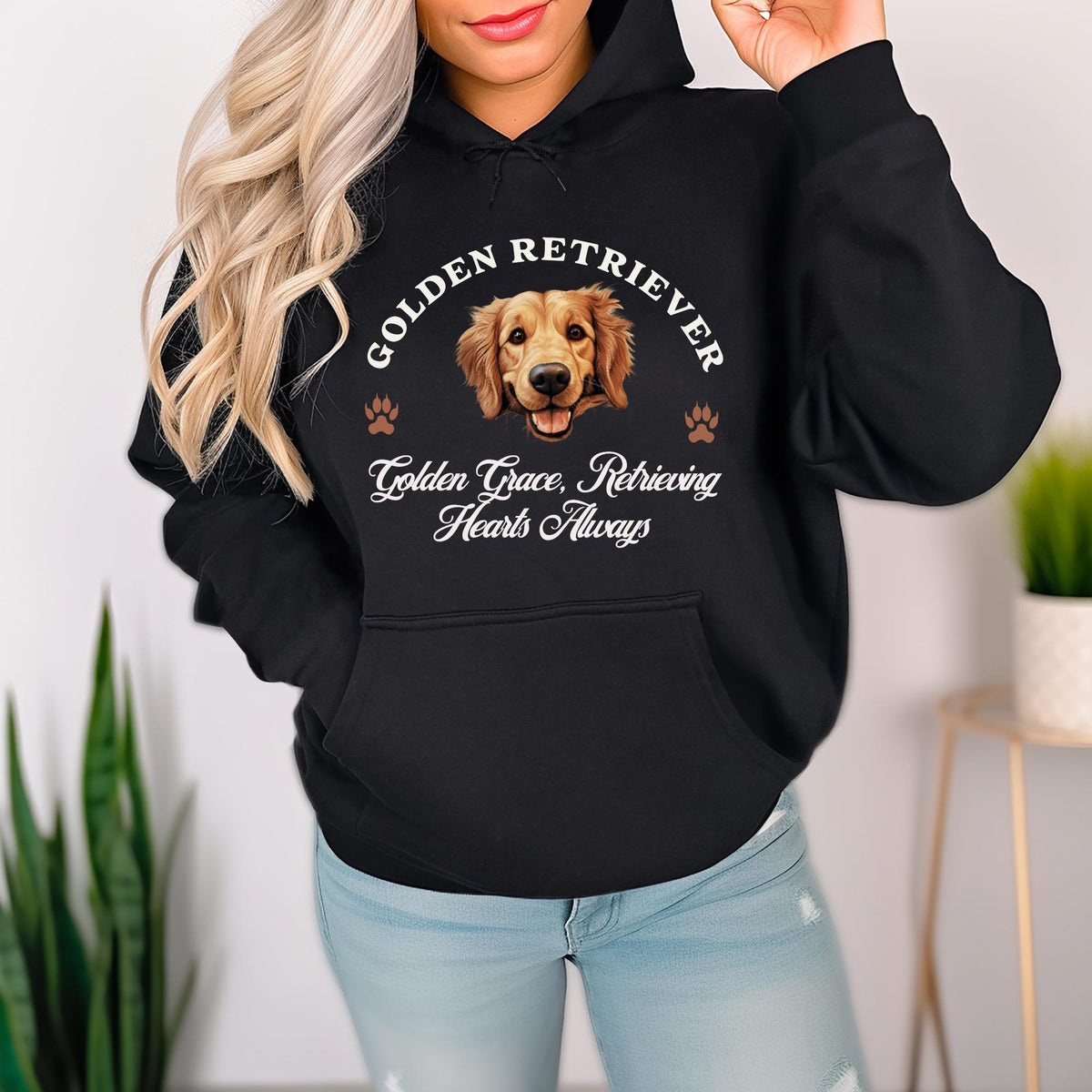 Golden Retriever Unisex Hoodie  Golden Grace, Cozy Style for Retrieving Hearts Always
