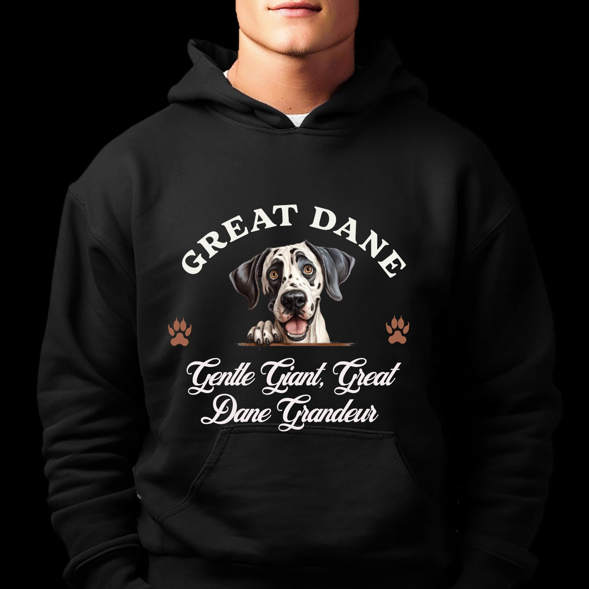 Great Dane Unisex Hoodie  Gentle Giant Comfort, Embrace Great Dane Grandeur