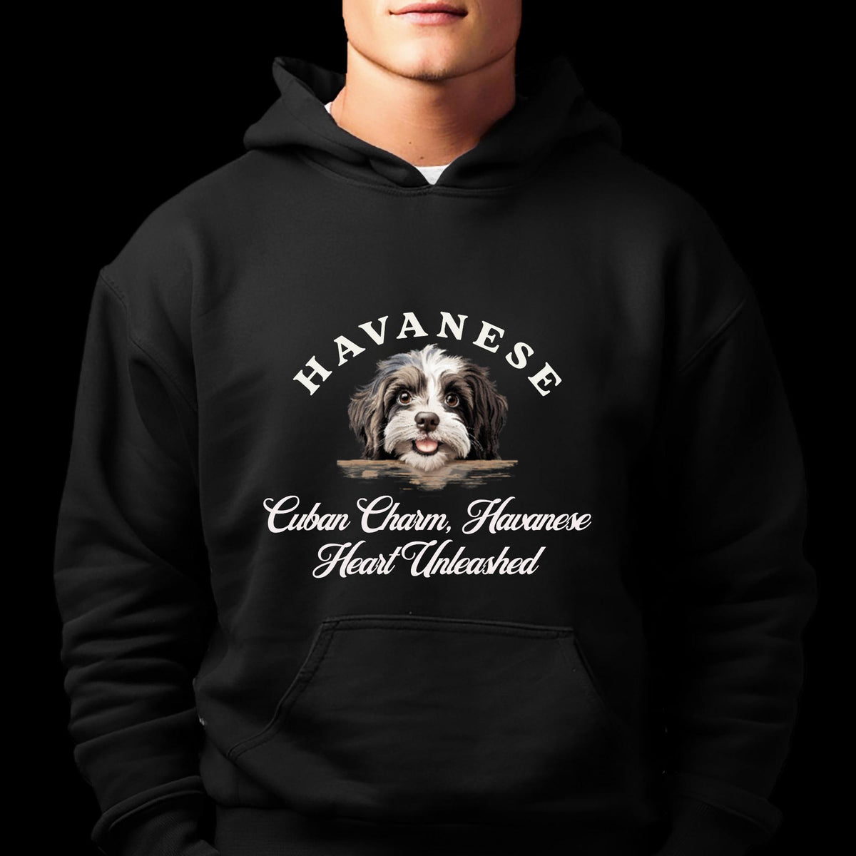 Havanese Unisex Hoodie  Cuban Charm, Havanese Heart Unleashed, Stylish Comfort for Dog Lovers