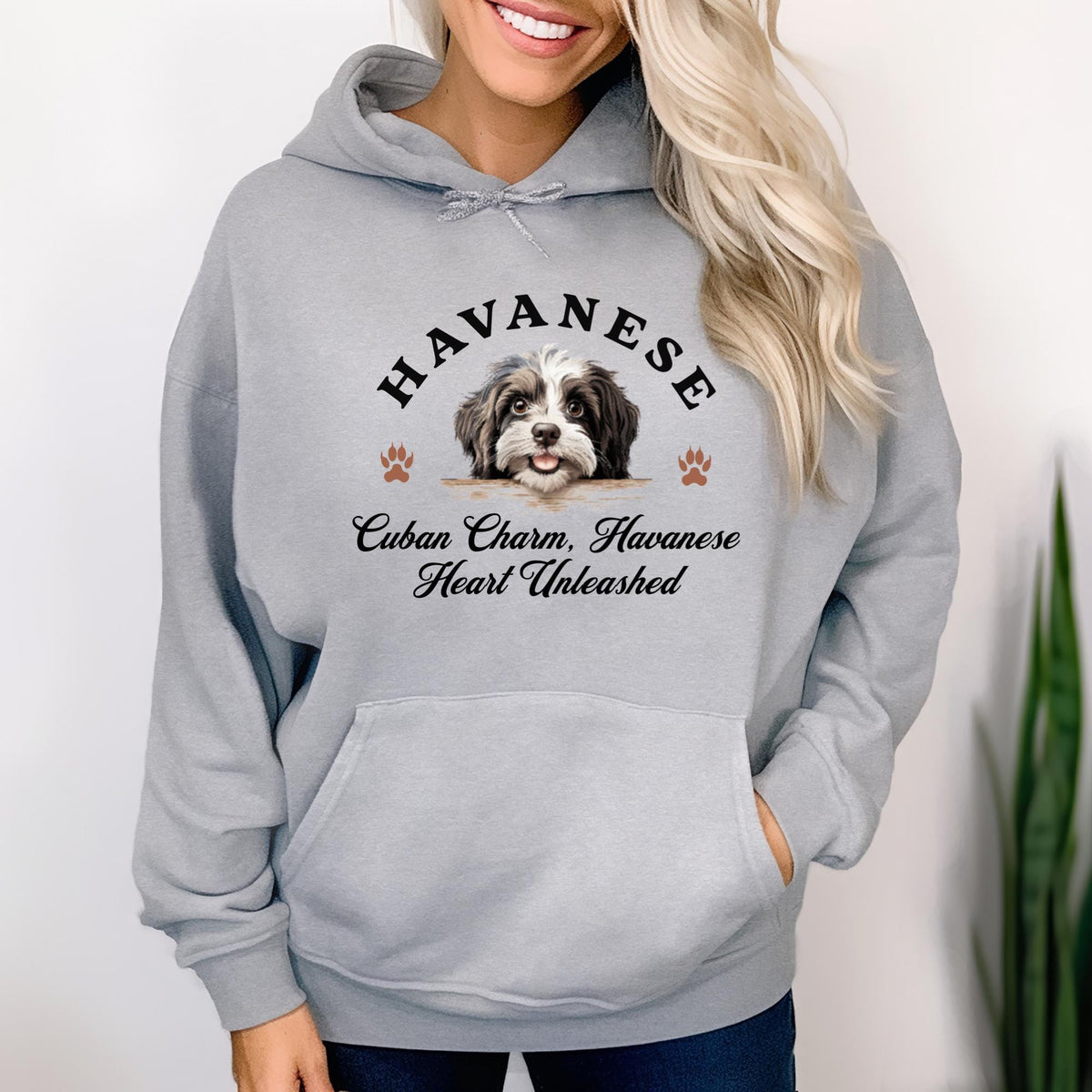 Havanese Unisex Hoodie  Cuban Charm, Havanese Heart Unleashed, Stylish Comfort for Dog Lovers