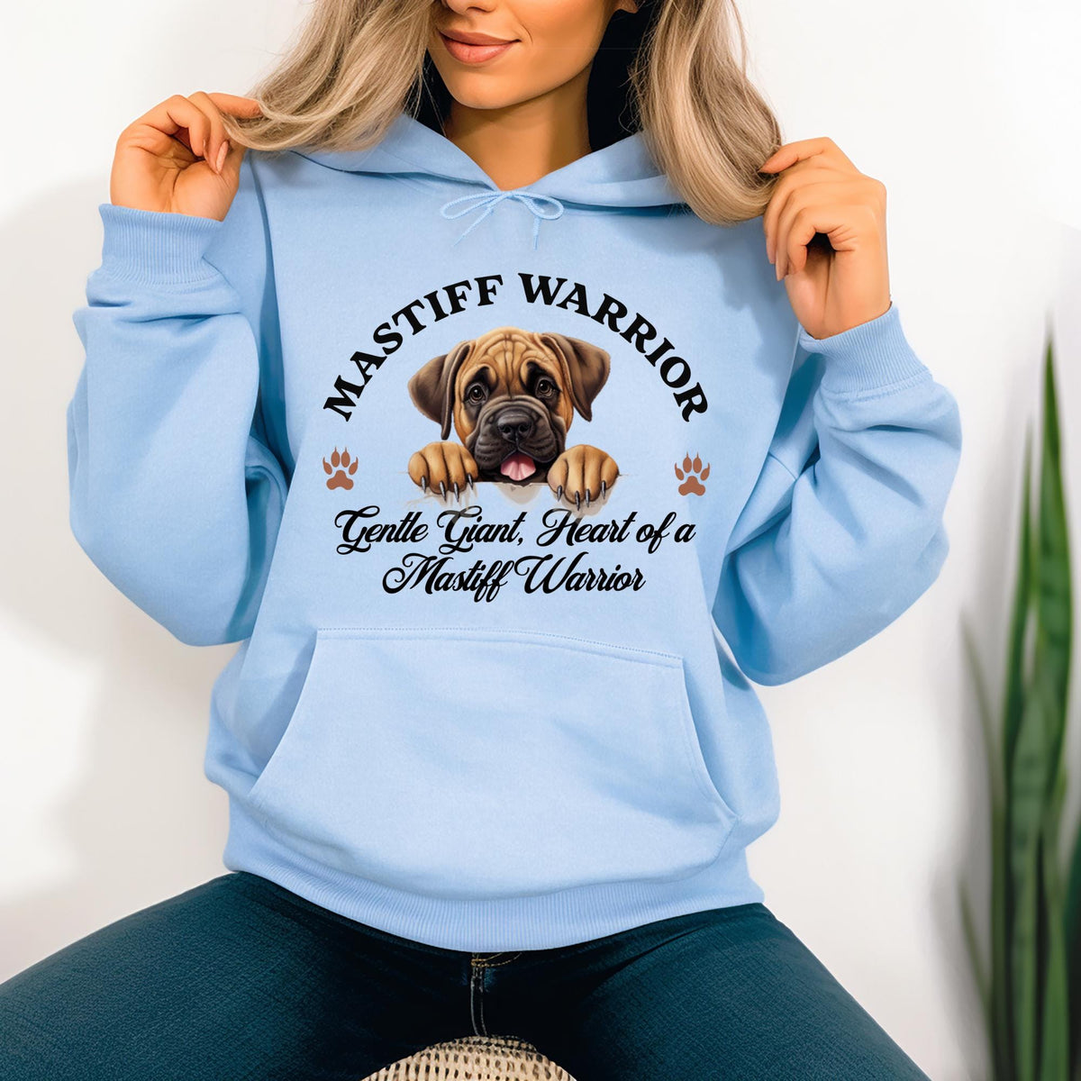 Mastiff Warrior Unisex Hoodie  Gentle Giant Comfort, Heart of a Mastiff Warrio