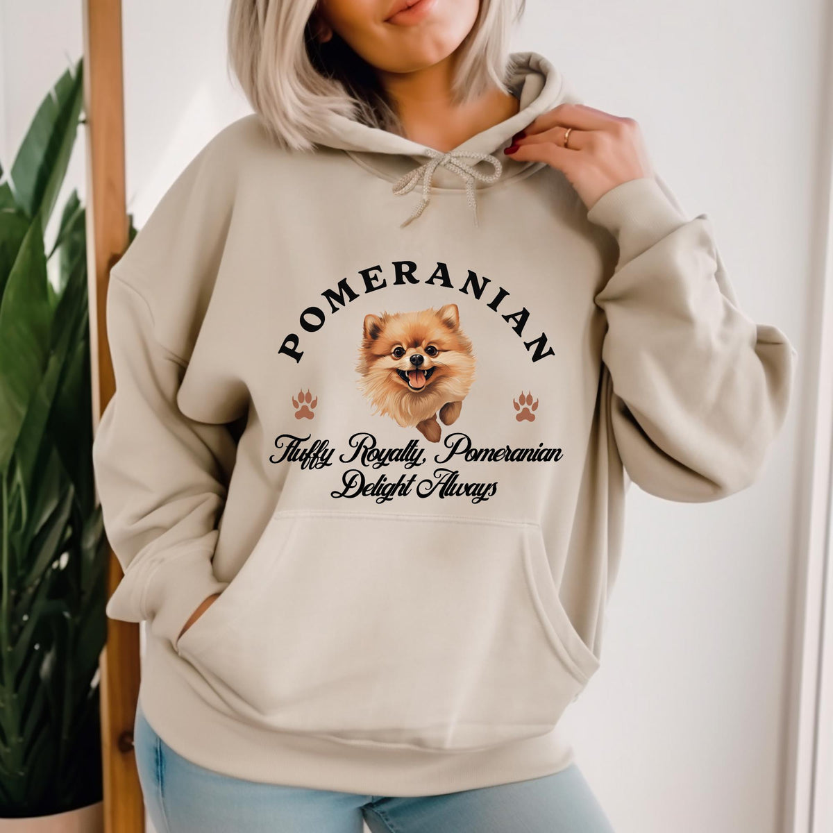 Pomeranian Unisex Hoodie  Fluffy Royalty Comfort, Pomeranian Delight Always in Style