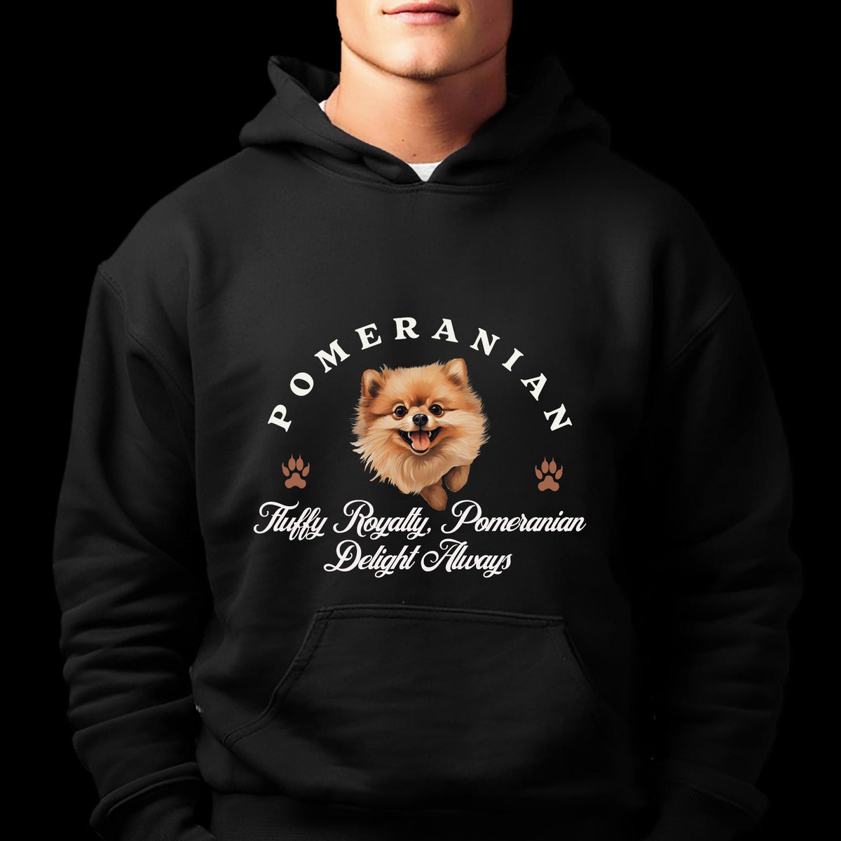 Pomeranian Unisex Hoodie  Fluffy Royalty Comfort, Pomeranian Delight Always in Style