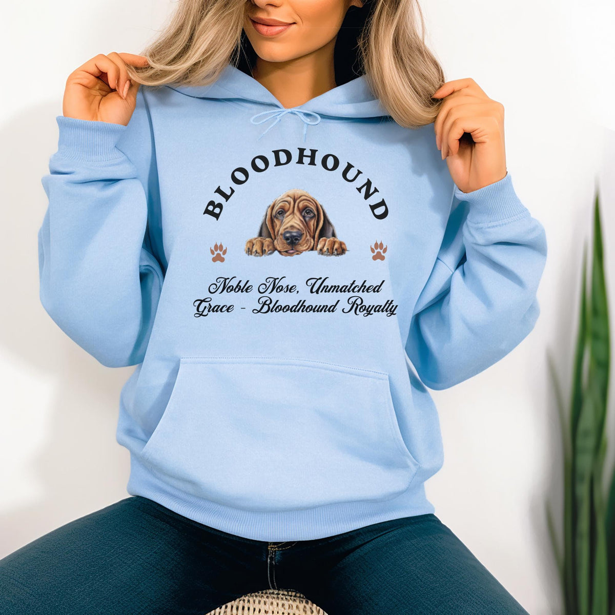 Bloodhound Unisex Hoodie  Noble Style for Dog Lovers, Celebrate Bloodhound Royalty with Unmatched Grace and Cozy Comfort