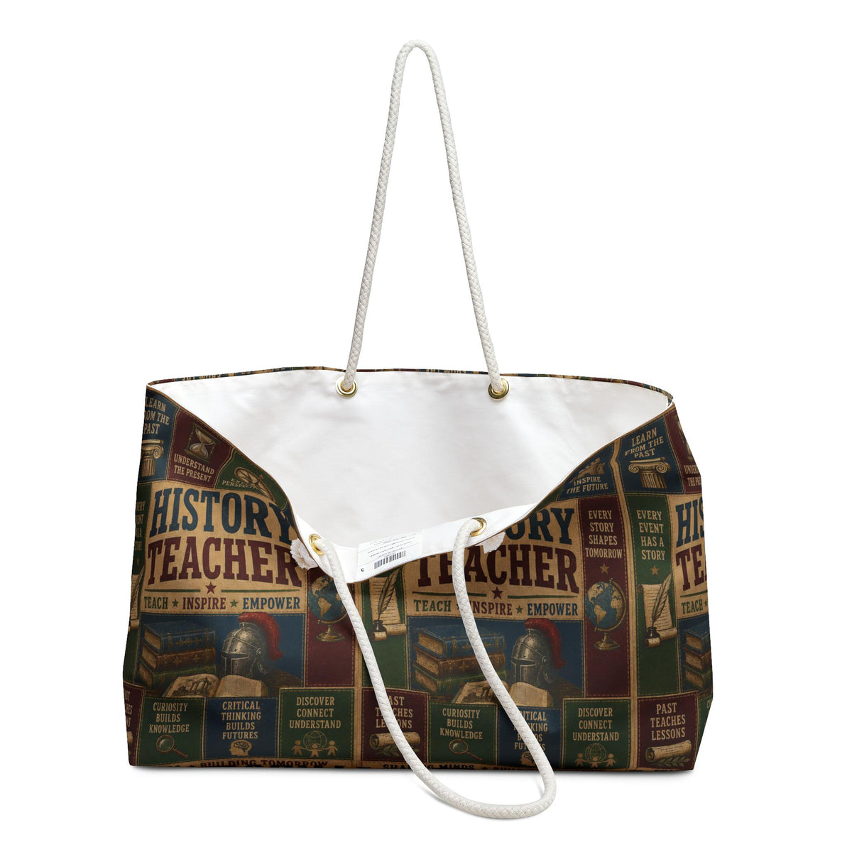 English Teacher Weekender Bag Words Shape Minds Faux Patchwork Teacher Appreciation Travel Tote Gift