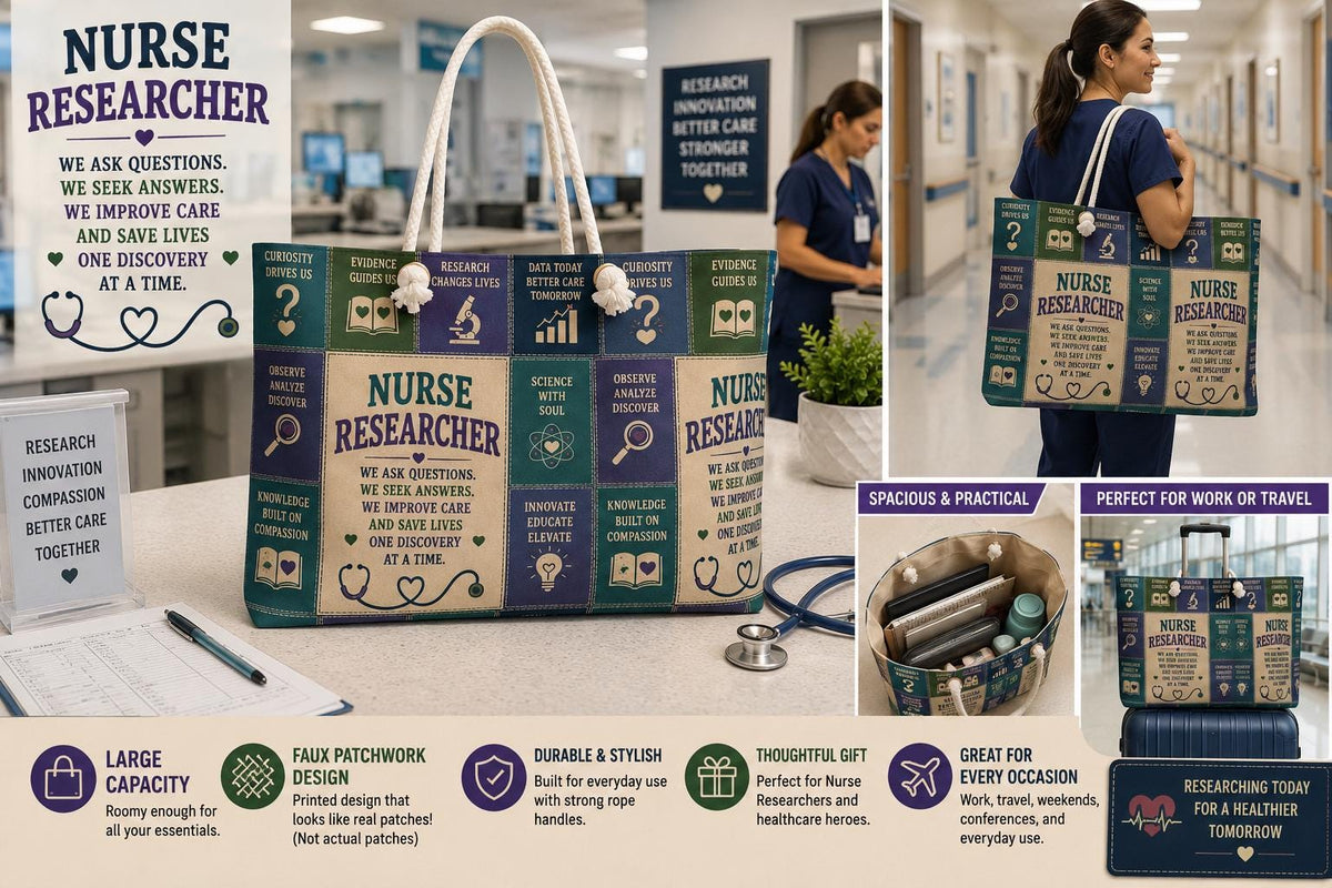 Nurse Advocate Weekender Bag Every Patient Every Voice Faux Patchwork Travel Tote Nurse Appreciation Gift
