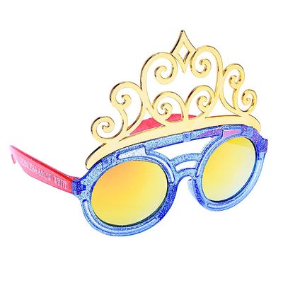 SG2851 Lil' Characters Snow White Crown Sun-Staches – Fun Novelty Sunglasses for Kids