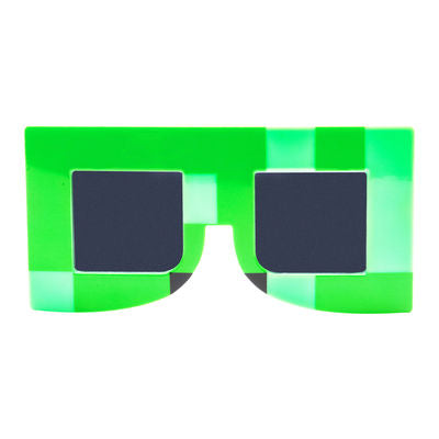 SG4893 Lil' Characters Minecraft Creeper Sun-Staches – Fun Novelty Sunglasses for Kids