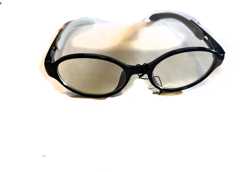 Round kids blue light blocking glasses