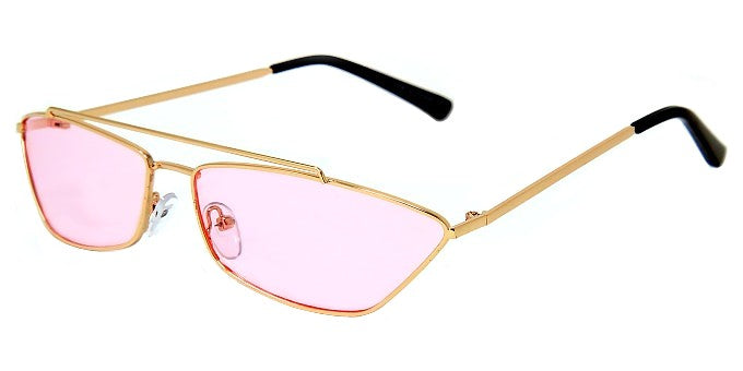 7516CS Colorful Metal Frame Sunglasses – Retro Gradient Unisex Shades | New Edge Gifts & Novelties