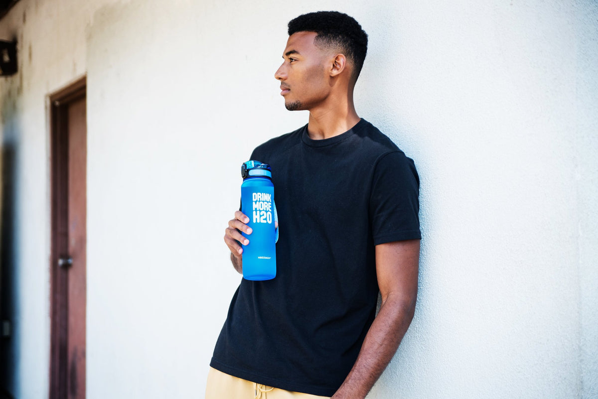 New Edge - Drink More H2O Water Bottle - 36 Oz.