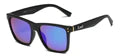 LOCS 8LOC91149-MIX SUNGLASSES: TOUGHNESS MEETS TREND IN BLACK & BLUE MIRROR LENSES!