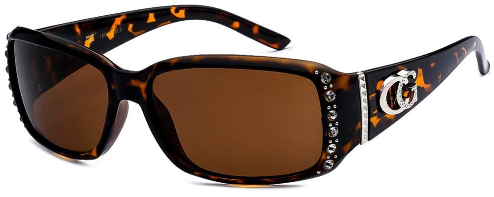 LARGE METAL X-LOOP POLARIZED SUNGLASSES -PX-XL35008