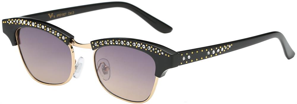 RHINESTONE WAYFARER SUNGLASSES - 8RS1927: ELEGANT EYEWEAR