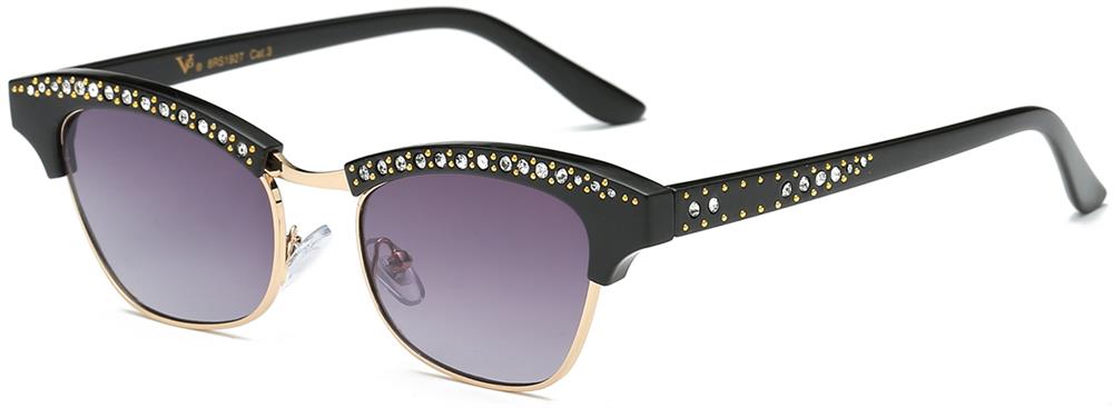 RHINESTONE WAYFARER SUNGLASSES - 8RS1927: ELEGANT EYEWEAR