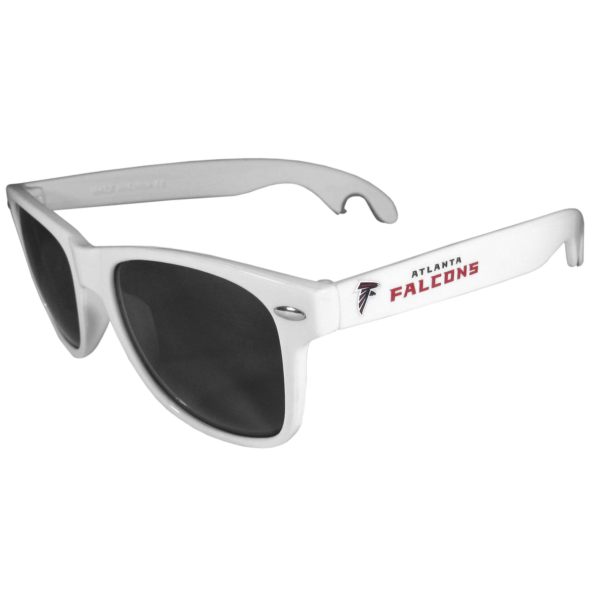 Atlanta Falcons Beachfarer Bottle Opener Sunglasses, White