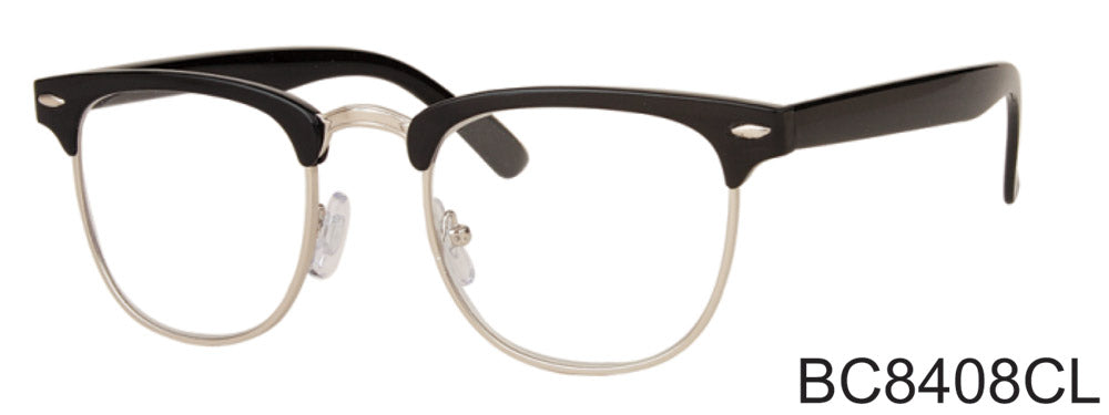 Fashion Browline Clear Lens Glasses