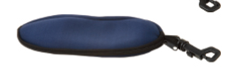NEOPRENE ZIPPER POUCH WITH SPRING CLIP