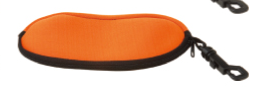 NEOPRENE ZIPPER POUCH WITH SPRING CLIP