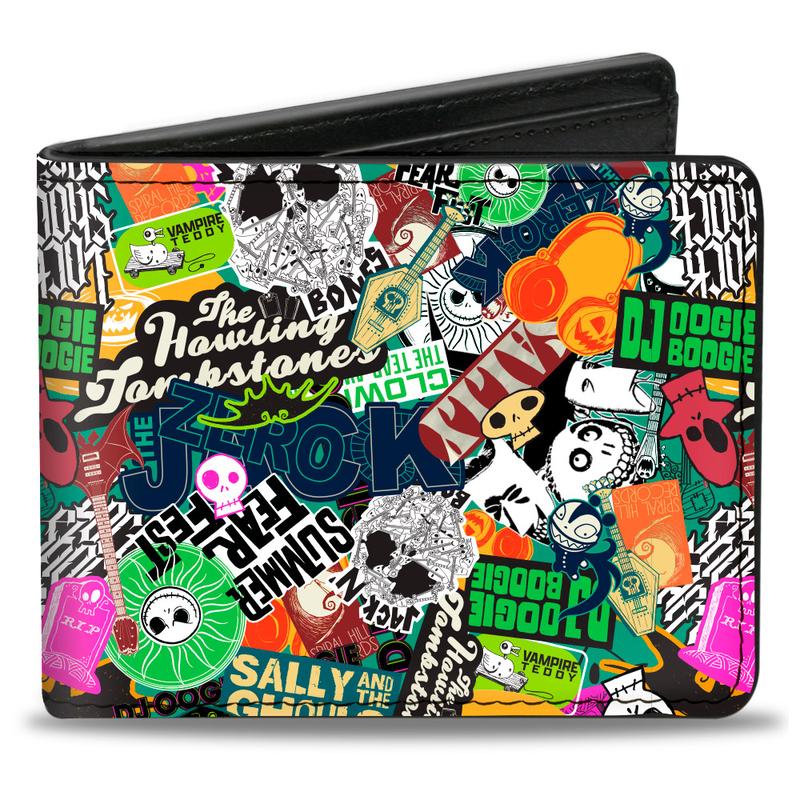 BI-FOLD WALLET - A NIGHTMARE BEFORE CHRISTMAS SUMMER FEAR FEST LOGOS STACKED