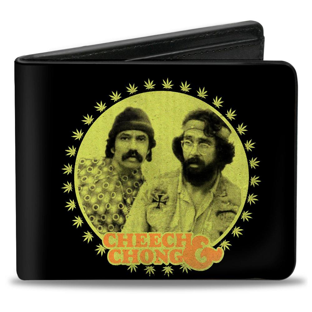 BI-FOLD WALLET - CHEECH & CHONG NEXT MOVIE POSE BLACK GREEN ORANGE