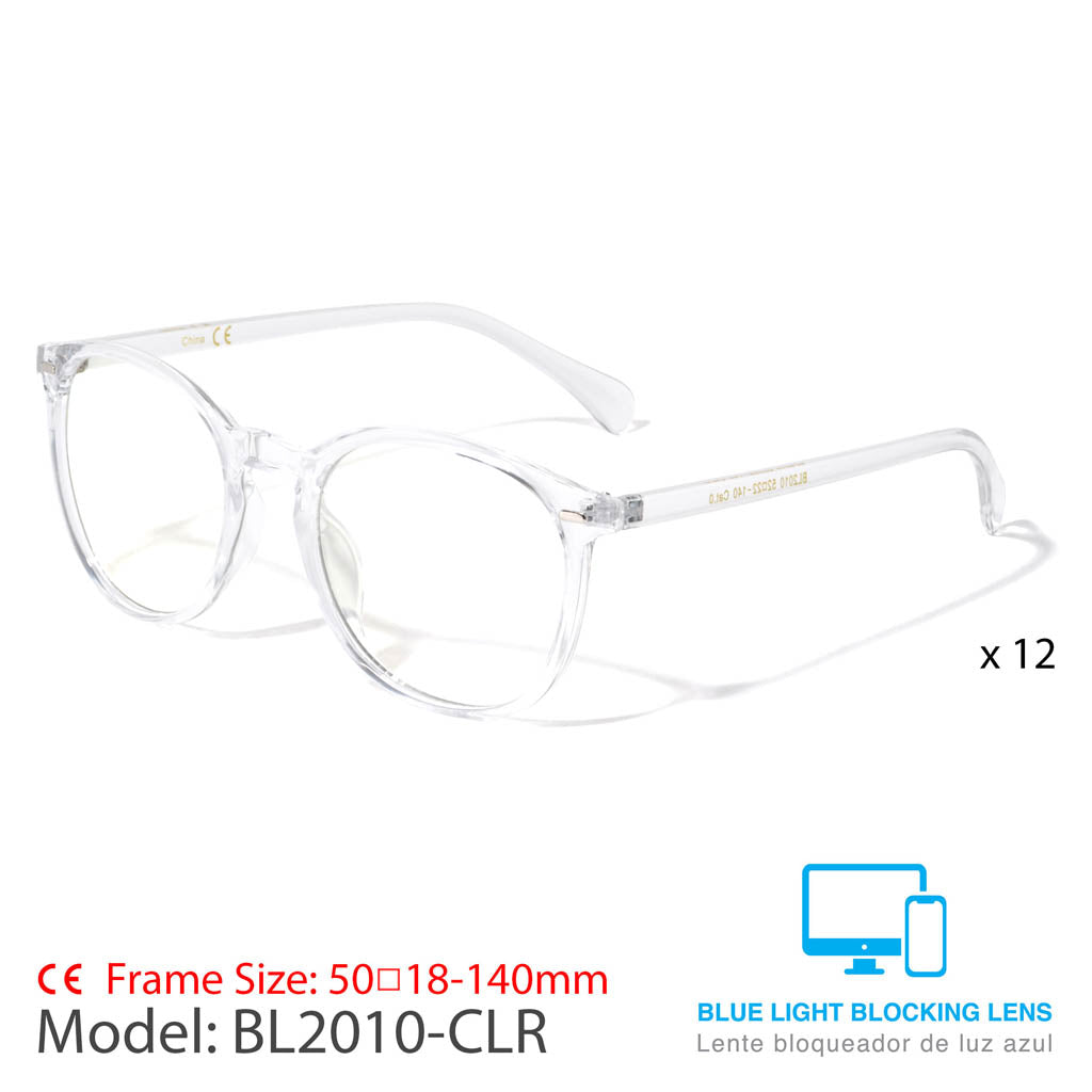 CLEAR  BLUE LIGHT BLOCKING GLASSES